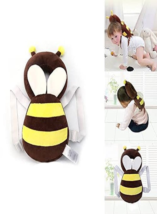 Synlark Baby Toddlers Kids Child Head Back Safety Protector Pad Cushion Pillow with Straps (Brown) - Image 3