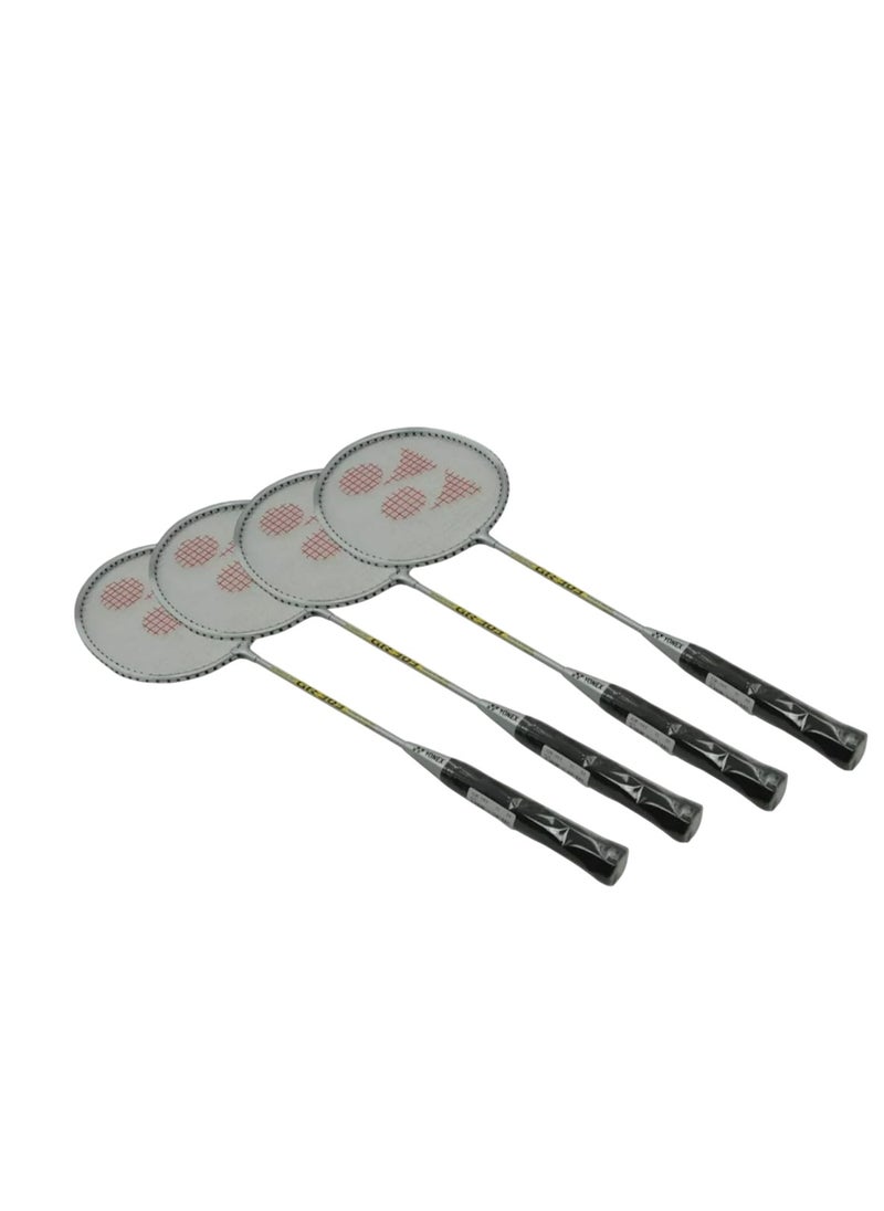 Yonex YONEX GR303 Set of 4 Player Badminton Rackets | Aluminum Racquets | Grip Size 3 3/4 Inches | Ideal for Outdoor Play | Durable & Lightweight | Garden, Beach, Backyard Game Set  - Image 3