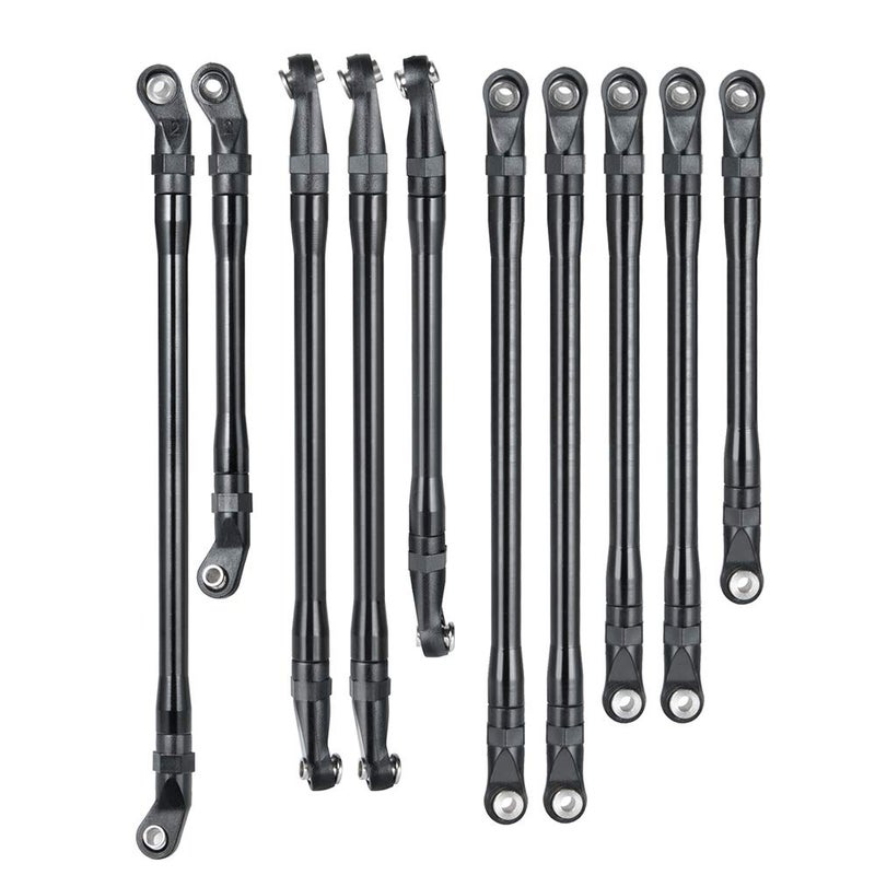 RCLions Aluminum Alloy Link Rod 313MM Linkage Wheelbase Upgrade Parts for 110th RC Crawler Car Axial SCX10II AX90046 Whole Car - Image 3