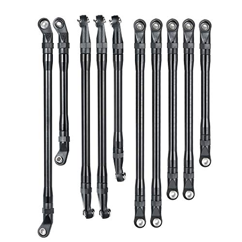 RCLions Aluminum Alloy Link Rod 313MM Linkage Wheelbase Upgrade Parts for 110th RC Crawler Car Axial SCX10II AX90046 Whole Car - Image 1