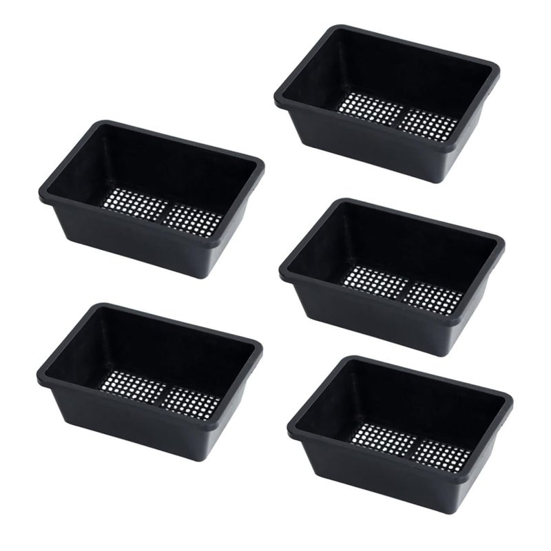 5Pcs Small Plastic Nursery Pots And Planting Tray Set For Seed Starting Succulent Germination - Image 2
