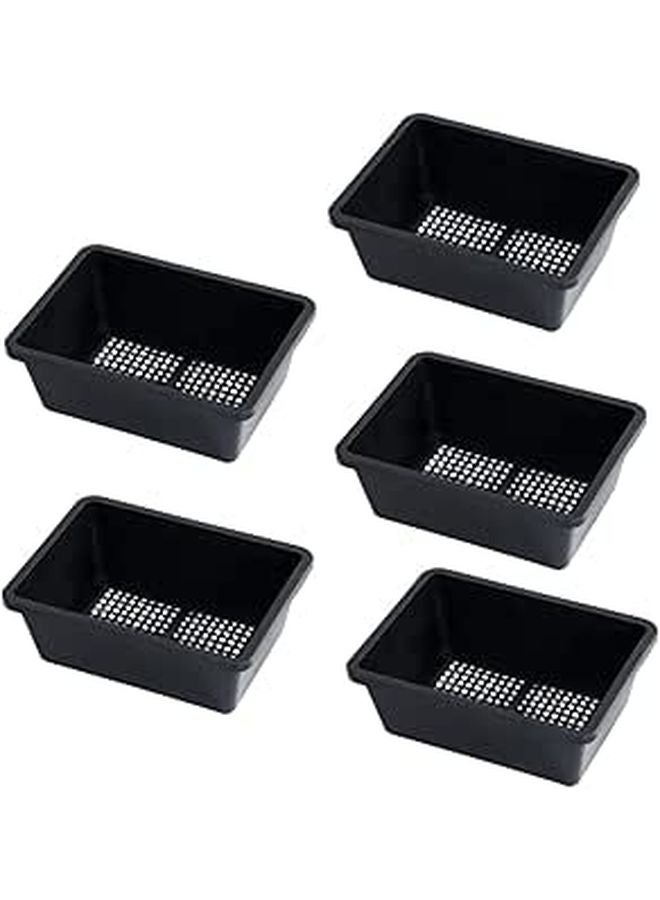 5Pcs Small Plastic Nursery Pots And Planting Tray Set For Seed Starting Succulent Germination - Image 1