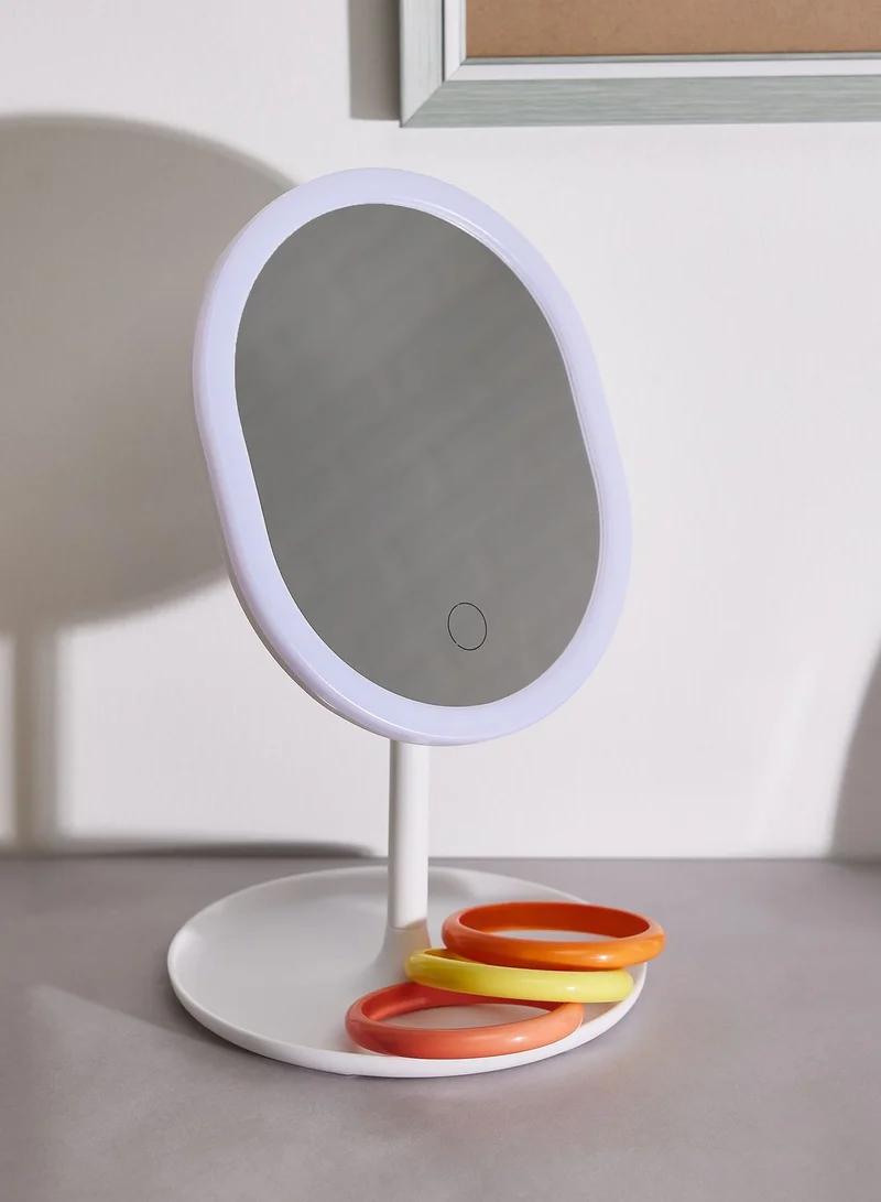 Pink Cactus Led Mirror