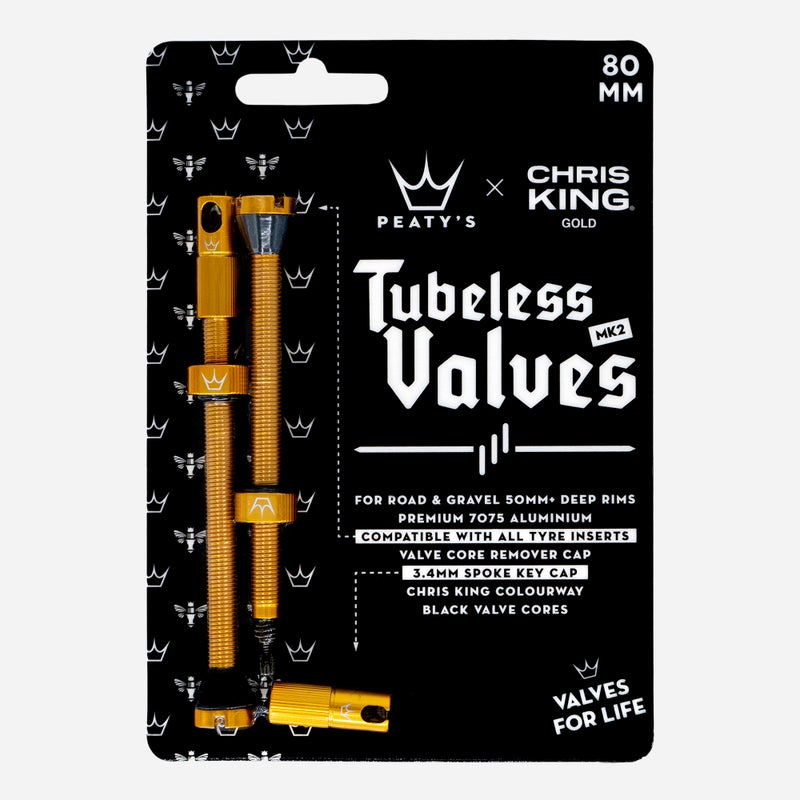 PEATY'S x Chris King (MK2) Tubeless Valves - 80mm - Image 2