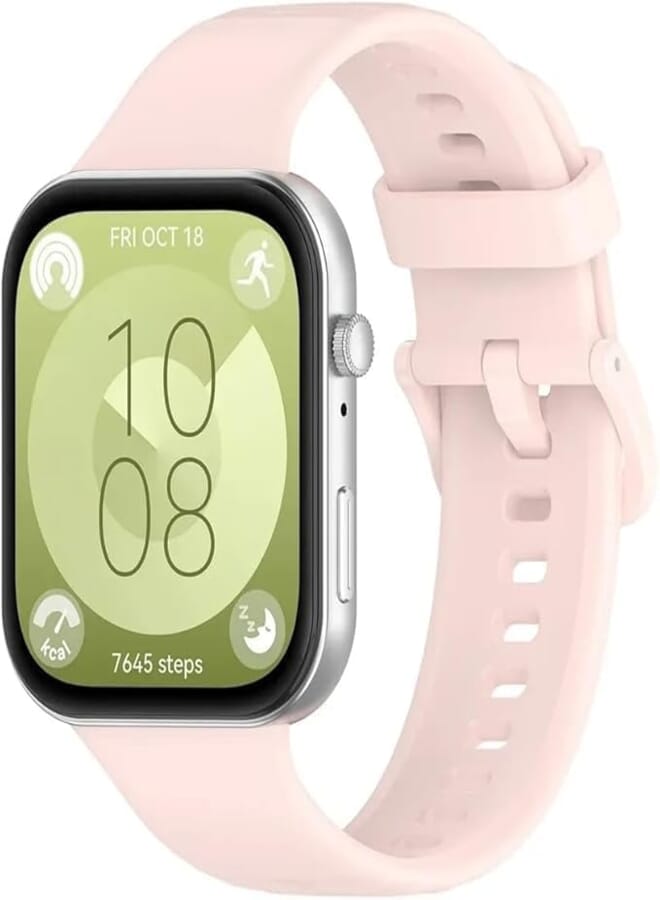 Next Store Silicone Band Compatible with Huawei Watch Fit 3 (2024) Waterproof Adjustable Women Men Soft Silicone Sport Wristband