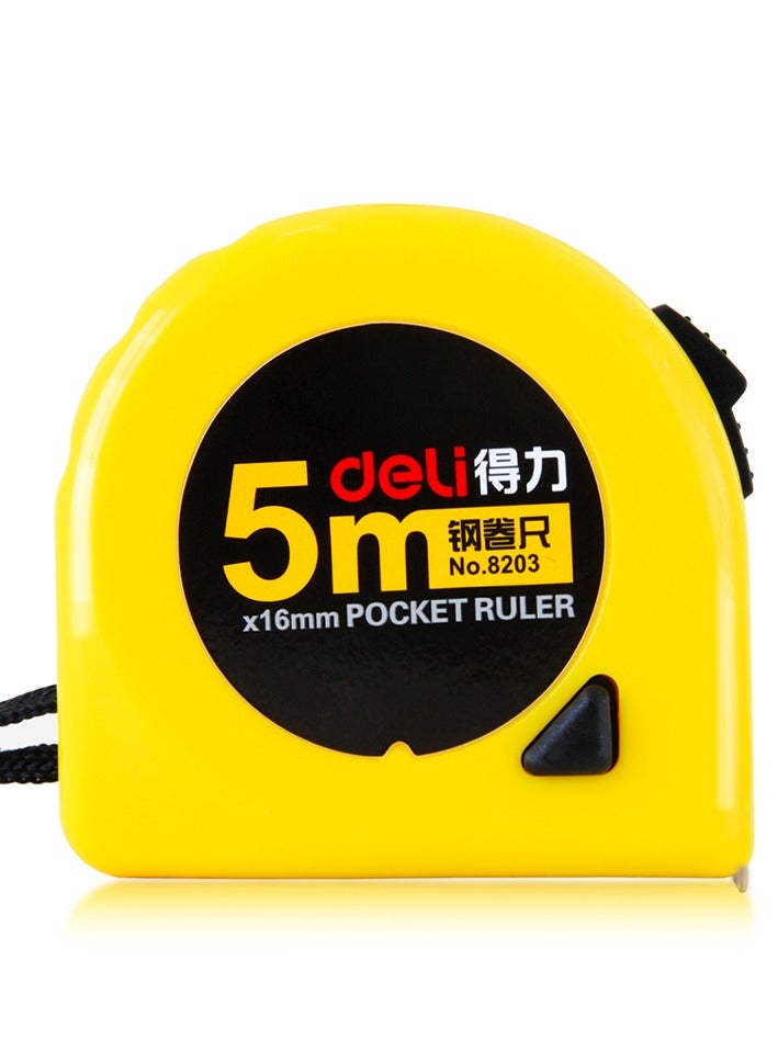 Deli 8203 Steel Measuring Tape 5m – Shockproof ABS Case, Smooth Retraction, Clear Triple-Side Scale, Comfortable Grip - Image 3