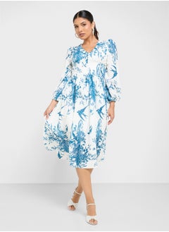 ELLA Monochrome Print Dress  - Image 4