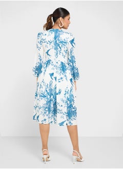 ELLA Monochrome Print Dress  - Image 2