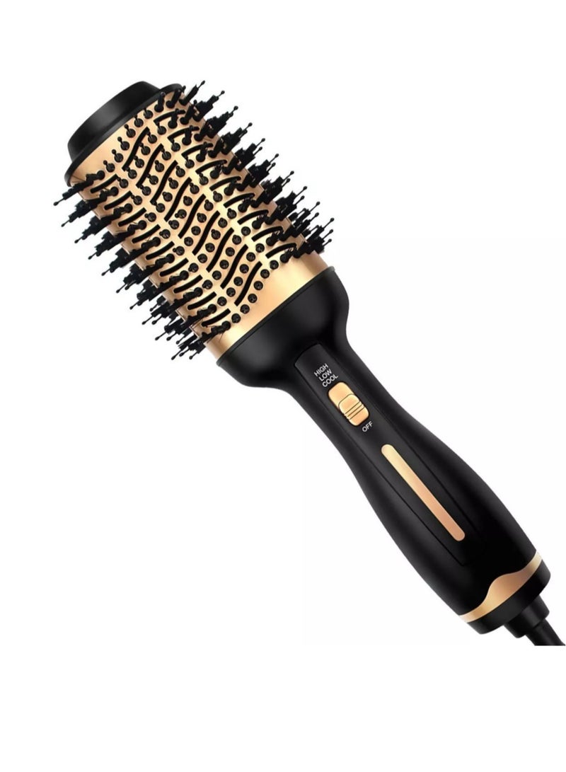 Hot Air Brush, 4 in 1 Hair Dryer Brush & Volumizer, One Step Blow Dryer Suitable for Straight and Curly Hair, Ceramic Coating Achieve Salon Styling at Home 1000W - Image 1