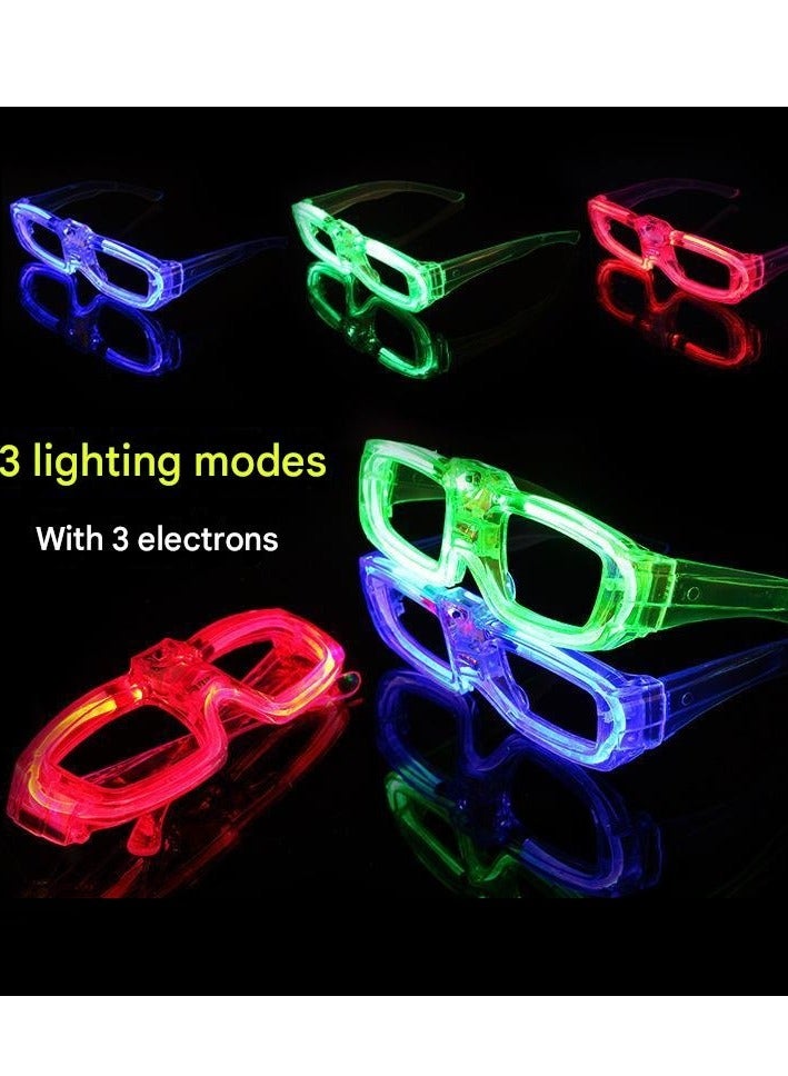 1 PCS Glowing Square Glasses Glasses for Party New Year Birthday Ramdom Colour For Kids and Adults - Image 2