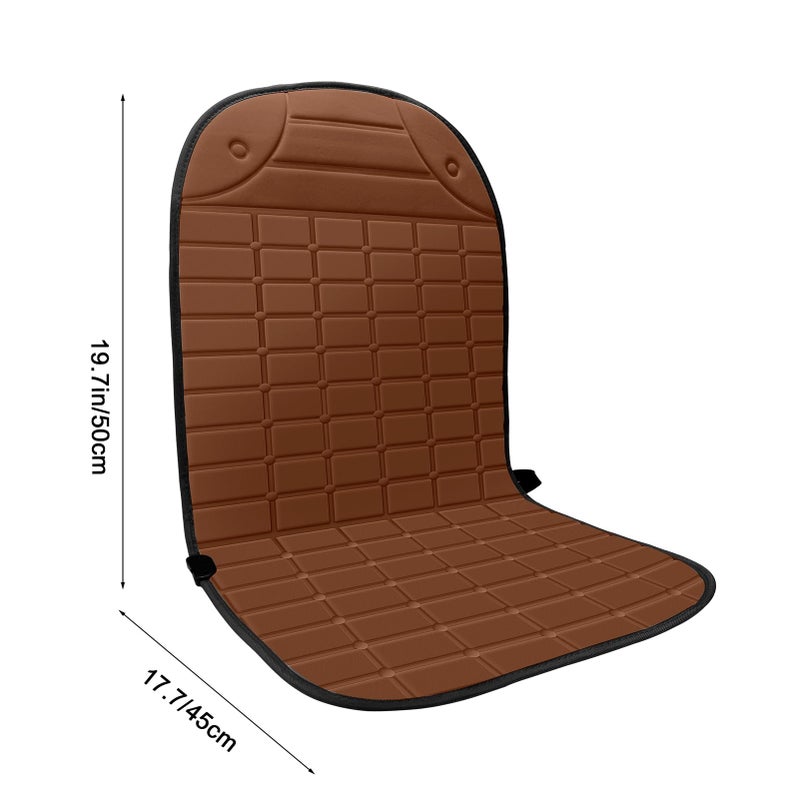 Mrsenloi 2 PCS Seat Cushion Comfortable Winter Seat Cover, Gifts for Family (Brown) - Image 2