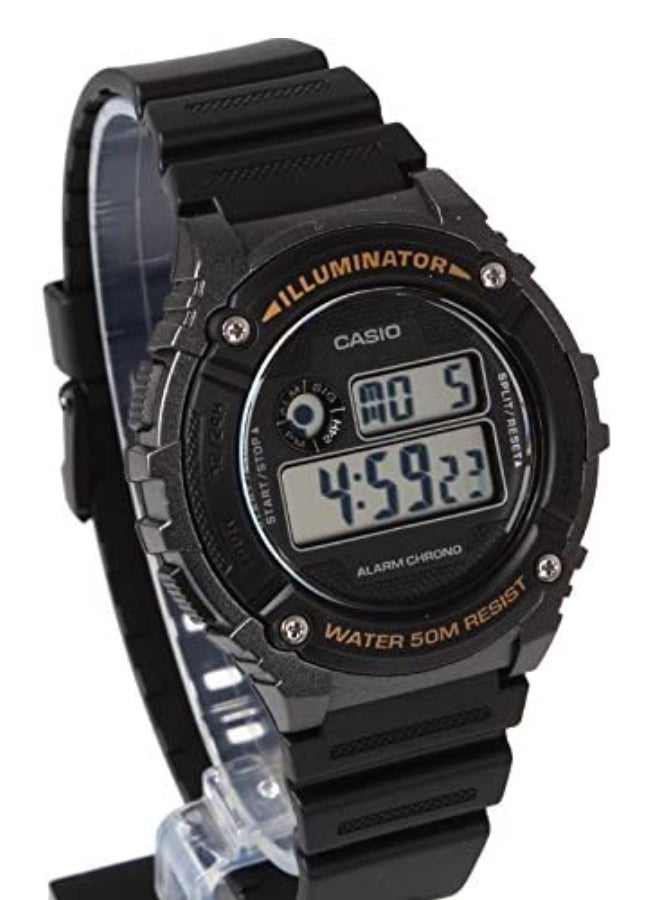 CASIO Men Youth Digital Watch W-216H-1BVDF - 46 mm - Black - Image 2