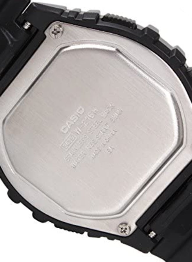 CASIO Men Youth Digital Watch W-216H-1BVDF - 46 mm - Black - Image 5