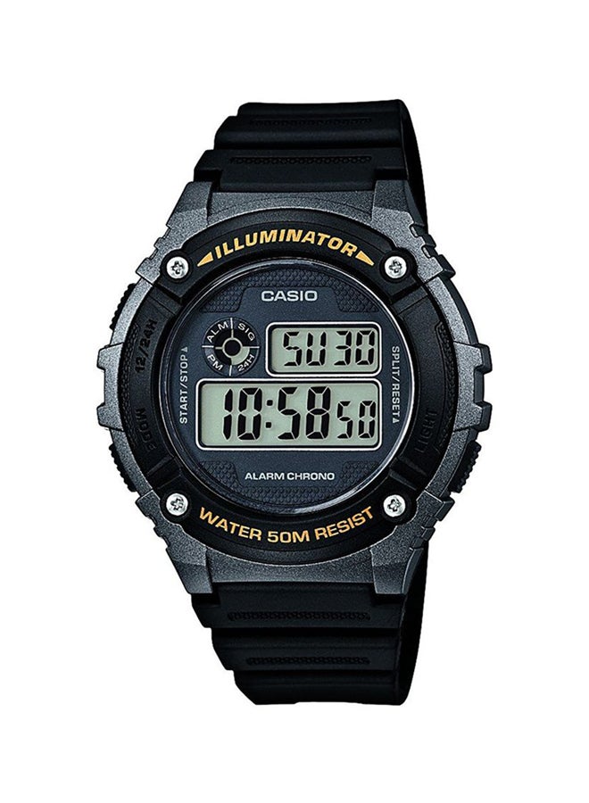 CASIO Men Youth Digital Watch W-216H-1BVDF - 46 mm - Black - Image 1