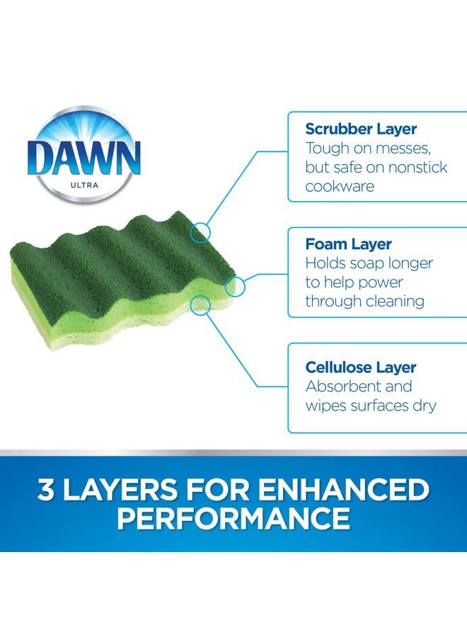 Dawn Power Clean Scrubber Sponge, 3 Pack - Image 3