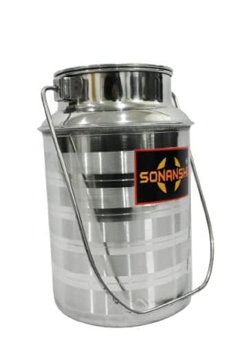 Sonanshi Sonanshi Stainless Steel Milk Container/Barni/Dolchi with LID (2 Litre)  - Image 4