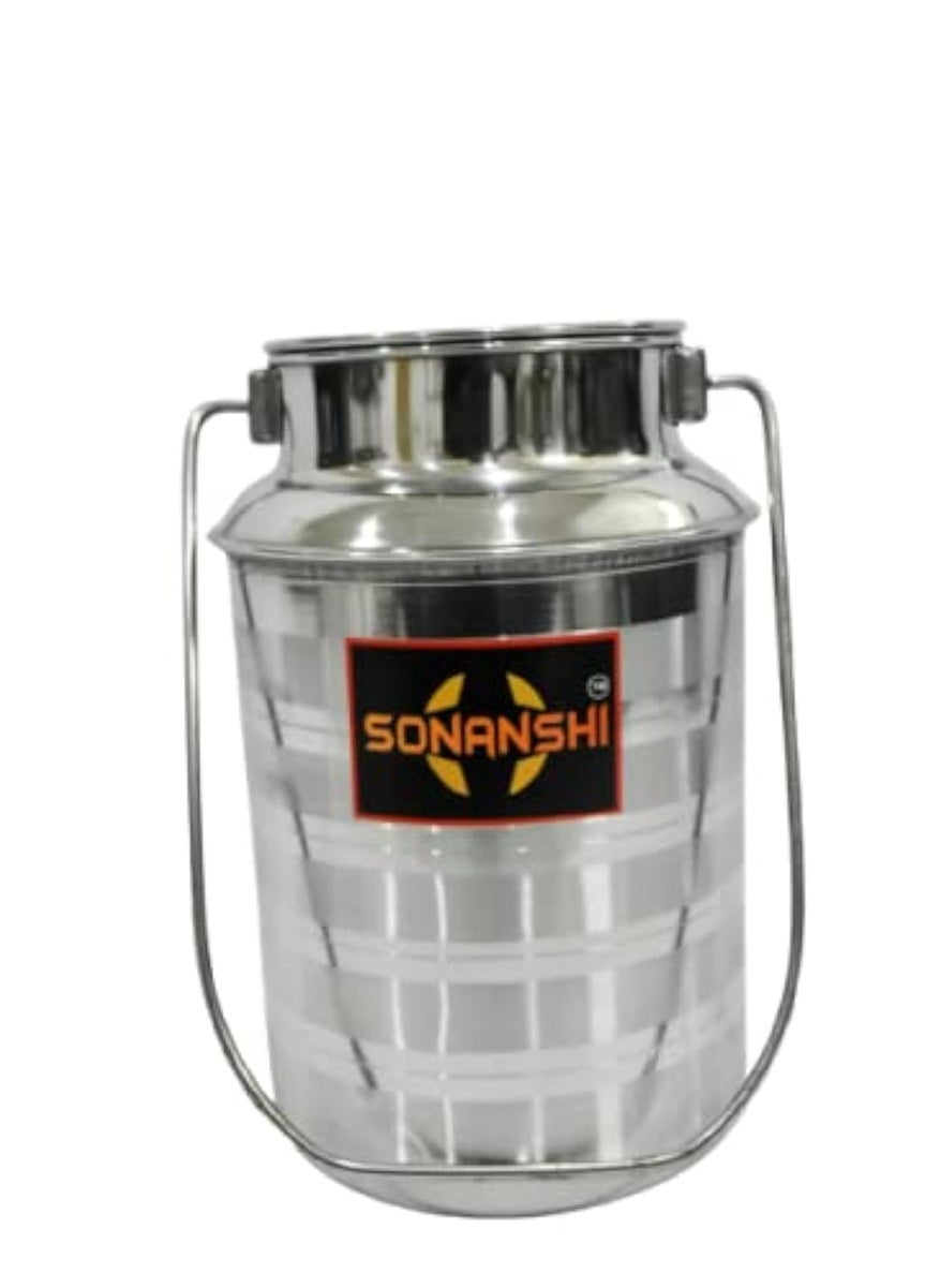 Sonanshi Sonanshi Stainless Steel Milk Container/Barni/Dolchi with LID (2 Litre)  - Image 1