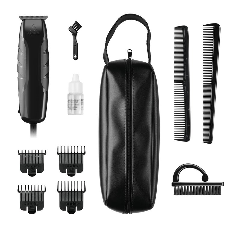 Andis 30285 Headliner 2, 11-Piece Hair Cutting Trimmer Kit, Carbon Steel T-Blade, Corded Electric, Black - Image 1