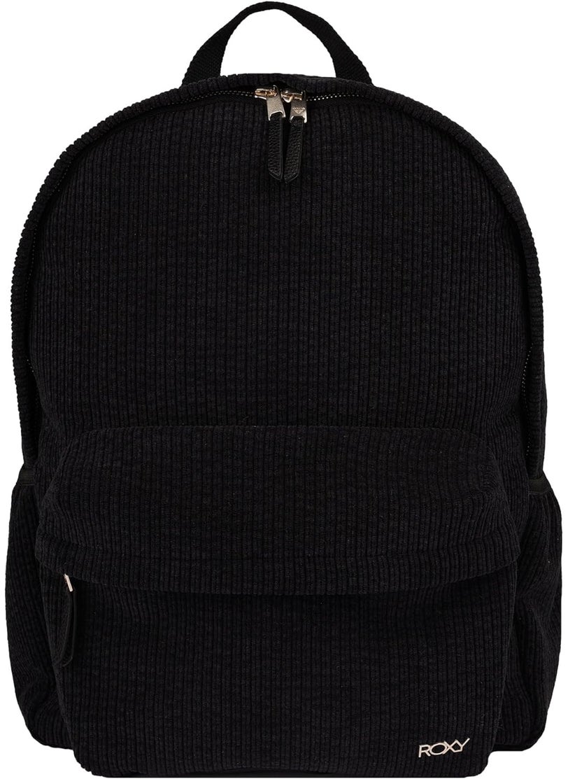 Roxy Roxy Womens Feeling Good Stylish Soft Corduroy Backpack with Padded Shoulder Straps and Exterior Storage Anthracite 15L  - Image 5