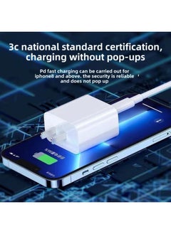 Generic Suitable For Apple Charger 20W Pd Fast Charging Line Set IPhone Charging Line Data Line Charging Head 3C Certification-Color:PD1 M 12W Fast Charging Line  - Image 3