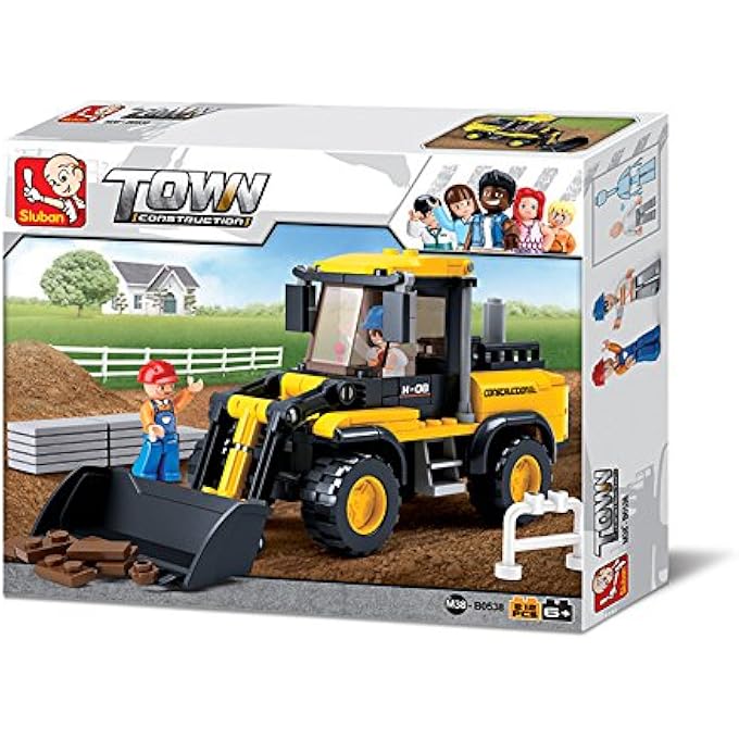 Sluban M38-B0538 VEHICLE BLOCKS ENGINEERING BRICKS TOY - FORKLIFT TRUCK (212 PIECE), G. FORKLIFT TRUCK - Image 5