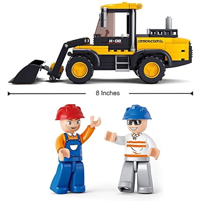Sluban M38-B0538 VEHICLE BLOCKS ENGINEERING BRICKS TOY - FORKLIFT TRUCK (212 PIECE), G. FORKLIFT TRUCK - Image 4