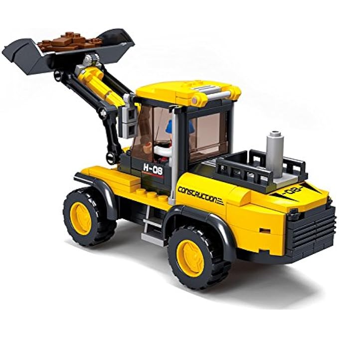 Sluban M38-B0538 VEHICLE BLOCKS ENGINEERING BRICKS TOY - FORKLIFT TRUCK (212 PIECE), G. FORKLIFT TRUCK - Image 3