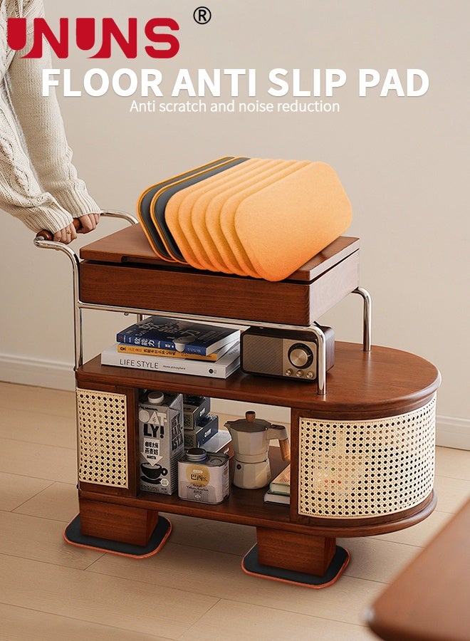 UNUNS 4 PCS Furniture Sliders/Furniture Feet Pads,Furniture Movers,Oval Moving Pads,Reusable Protectors,Oval Reusable Furniture Slider with Extra Thick Design for  Sofa,Bed,Table,Desk,Hardwood Floors,24x14.5x1.85cm - Image 2