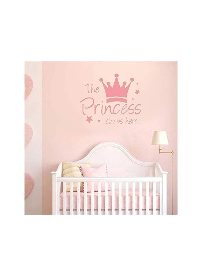 S-TOP Wall Decals, Pink Little Star Crown Inspirational Quotes for Kids Room, Removable Peel & Stick Decor, Nursery & Classroom Vinyl Stickers, Motivational Mural Art - Image 4
