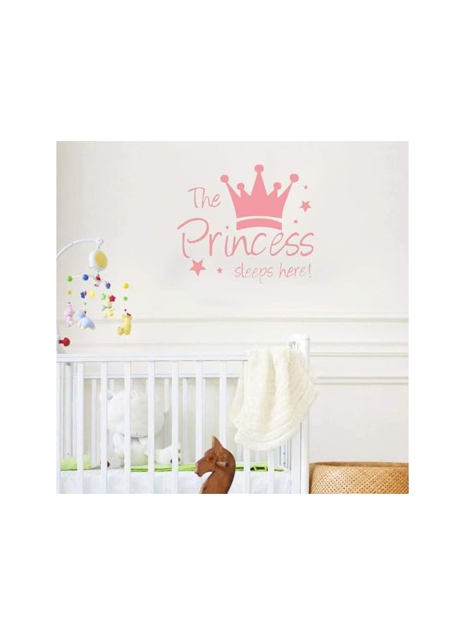 S-TOP Wall Decals, Pink Little Star Crown Inspirational Quotes for Kids Room, Removable Peel & Stick Decor, Nursery & Classroom Vinyl Stickers, Motivational Mural Art - Image 2