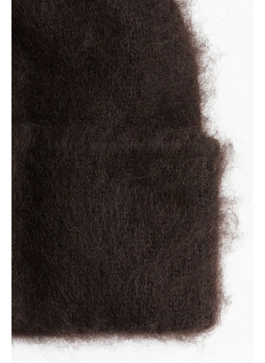 اتش اند ام Fuzzy Wool-Blend Beanie