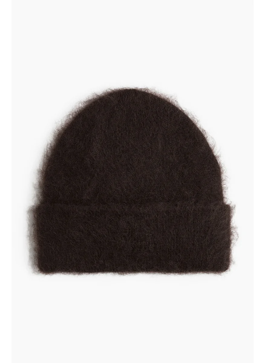 اتش اند ام Fuzzy Wool-Blend Beanie
