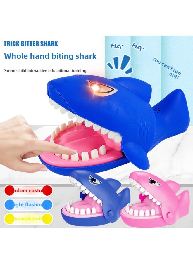 null - One Piece Crocodile Finger Biting Toy Shark Tooth Extraction Parent-Child Game Evil Dog Biting Toy Tricky Props-Color:[Transparent OPP Bag] Dinosaur Series-Random Style 22g - Image 1