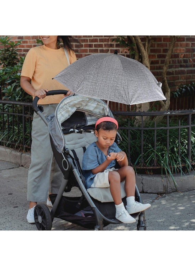 TOYANDONA Stroller Sun Cover Umbrella Clip On Sun Shade Blackout Blind Uv Rain Protection Umbrella For Strollers Bicycle Baby Carriage Cart Grey - Image 3