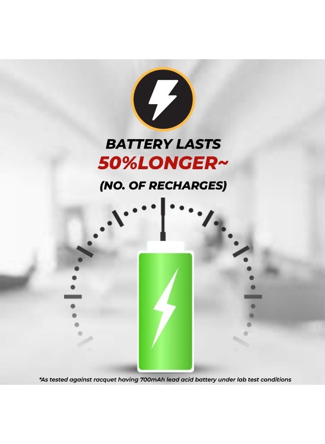 سانفورد مضرب البعوض Sanford SF639MK القابل لإعادة الشحن بقوة 3500 فولت، وبطارية ليثيوم أيون 700 مللي أمبير/ساعة، وشحن سريع عبر USB Type-C، وخفيف الوزن لقتل البعوض والذباب والعث والحشرات، وحماية آمنة للاستخدام في المنزل والخارج. - Image 5