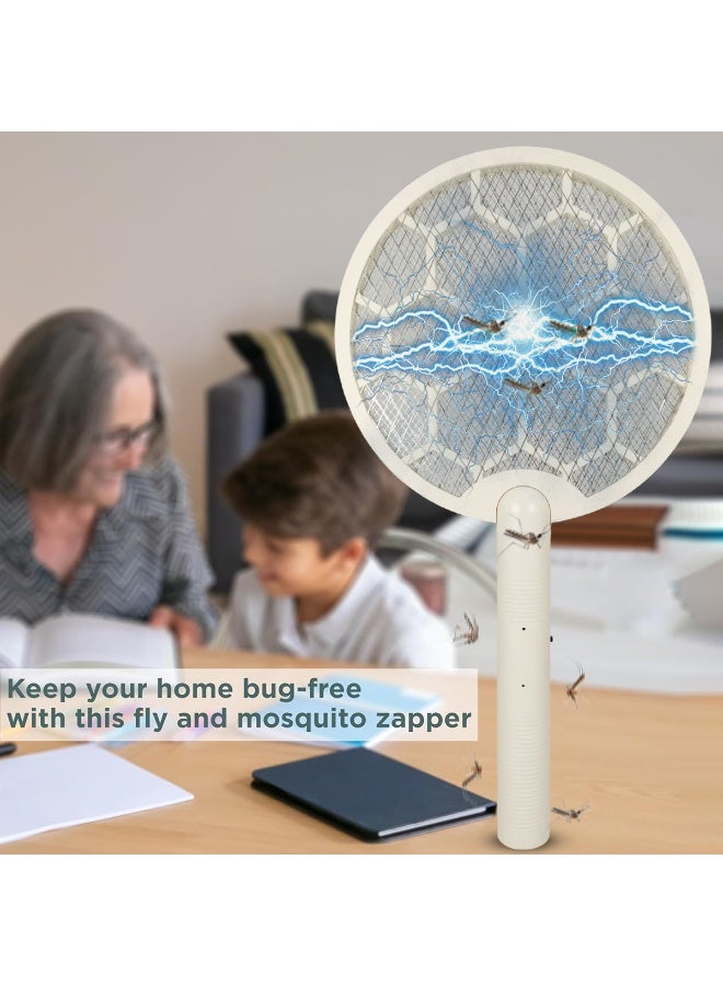 سانفورد مضرب البعوض Sanford SF639MK القابل لإعادة الشحن بقوة 3500 فولت، وبطارية ليثيوم أيون 700 مللي أمبير/ساعة، وشحن سريع عبر USB Type-C، وخفيف الوزن لقتل البعوض والذباب والعث والحشرات، وحماية آمنة للاستخدام في المنزل والخارج. - Image 3