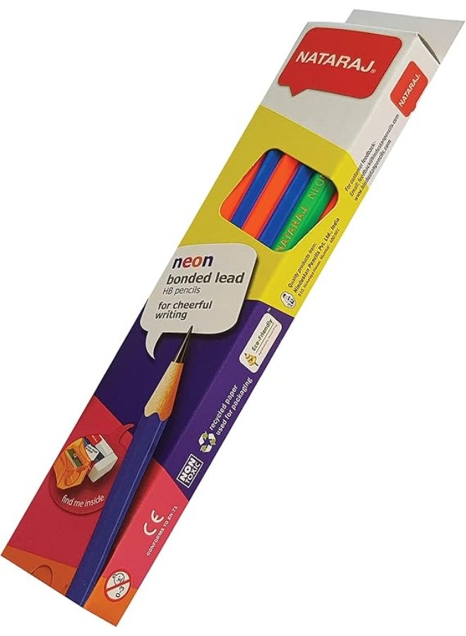 ناتاراج أقلام ناتاراج نيون HB، علبة من 12 قطعة - Image 2