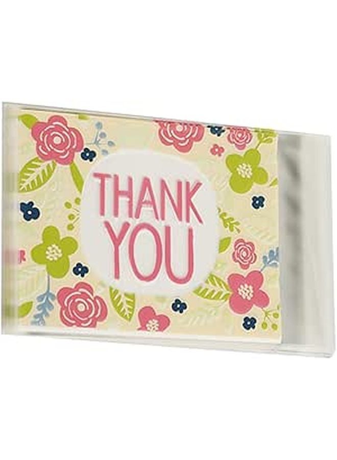 Self Adhesive Plastic Cookie Bags 100pcs Clear Cellophane Treat Bags for Bakery Packaging and Party Favors - Image 1