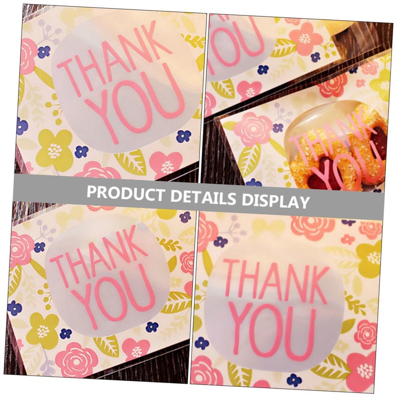 Self Adhesive Plastic Cookie Bags 100pcs Clear Cellophane Treat Bags for Bakery Packaging and Party Favors - Image 4
