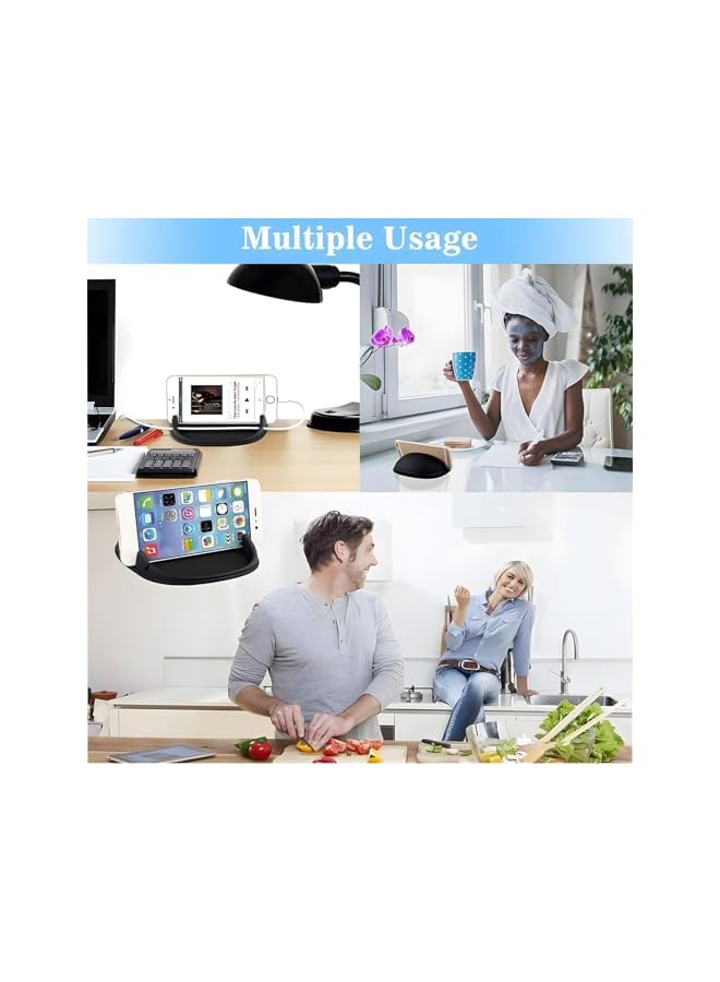 S-TOP Car Phone Mount, 2 Pcs Dashboard Pad Mat for Organization, Secure Anti Slip Silicone Holder with Cable Slot, Versatile Car Accessories for Sunglasses and Gadgets - Image 5