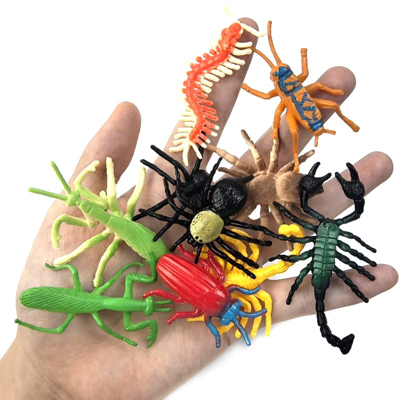 YOOHUA 48PCS Mini Bug Toys Fake Plastic Bugs and Insects for Kids Toddler Halloween Birthday Party Favors Easter Valentines Basket Stuffers Goodie Bag Fillers April Fool's Day Prank Gifts - Image 3