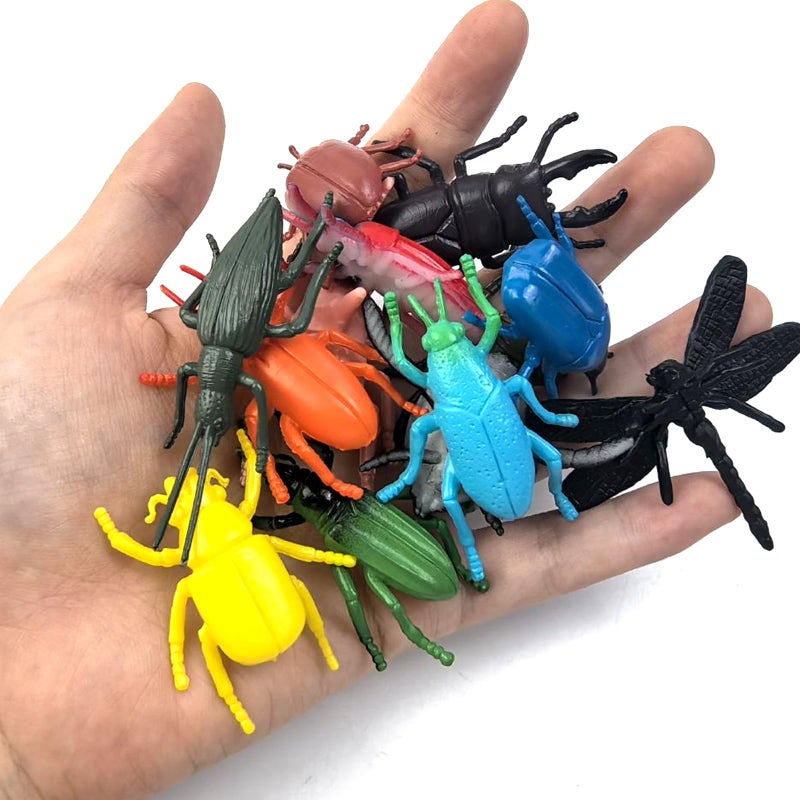 YOOHUA 48PCS Mini Bug Toys Fake Plastic Bugs and Insects for Kids Toddler Halloween Birthday Party Favors Easter Valentines Basket Stuffers Goodie Bag Fillers April Fool's Day Prank Gifts - Image 5