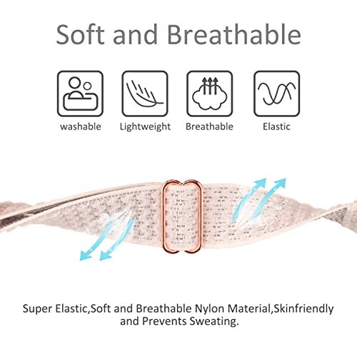 Bolesi Stretchy Nylon Watch Bands Compatible with Amazfit Active 2(Square)/Active 3 Premium/Active,3 Pack 20MM Soft Replacement Sport Strap for Amazfit GTR mini/Bip U Pro/Bip 3 Pro/GTS 4 Women - Image 4