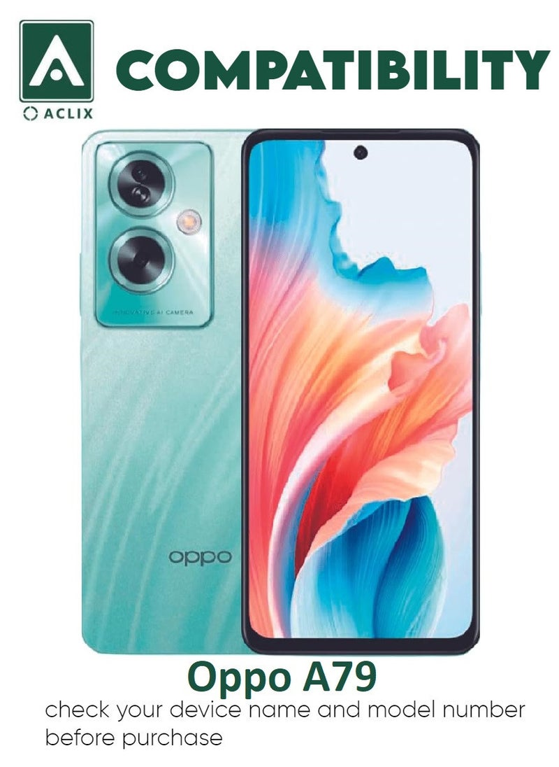 ACLIX 3 Pieces Antistatic ESD Dustproof Premium Quality High Definition Tempered Glass Screen Protector Designed For Oppo A79 - Image 3