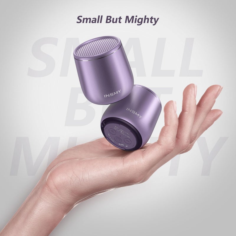 INSMY C17-MAX, Waterproof Small Bluetooth Speaker, Rich Audio, Pairing, Portable, Handheld, Purple - Image 2