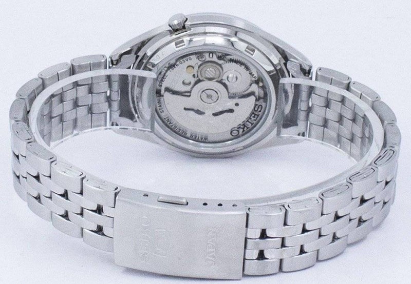 Seiko 5 Automatic Stainless Steel 21 Jewels Day/Date SNKL19J1 Analog Mens Watch - Image 4