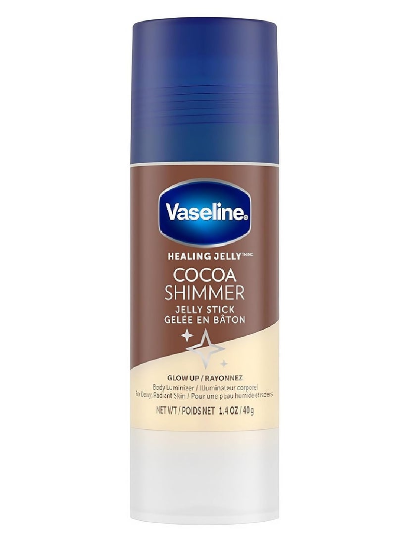 Vaseline Healing Jelly Cocoa Shimmer Jelly Stick Gelee En Baton 40gm - Image 1