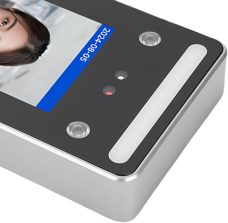 أحجام مرنة آلة تسجيل الحضور البيومترية IP65، التعرف على الوجه وصول البطاقة بشاشة لمس 4.3 بوصة لتتبع حضور الموظفين كل درجة حرارة يقلل الجهد جودة موحدة لكل قطعة مقاوم للرمل والغبار خطط شراء ميسورة - Image 3