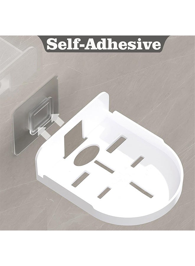 Wall Shelf Set of 4 Wall Mount Holder for Security Cameras Baby Monitors Speakers Easy to Install No Drill(2 Transparent & 2 White) - Image 3