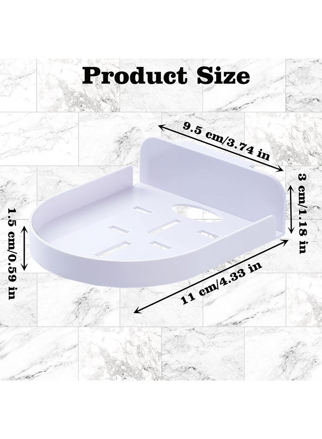 Wall Shelf Set of 4 Wall Mount Holder for Security Cameras Baby Monitors Speakers Easy to Install No Drill(2 Transparent & 2 White) - Image 2